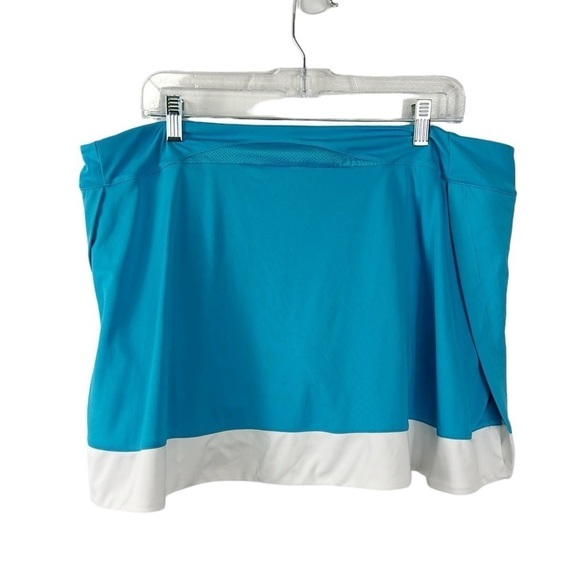 Adidas Clima365 Skort Women's XL Turquoise Blue Knit Skirt + Shorts EUC - Picture 2 of 10